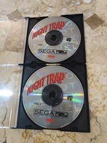 NIGHT TRAP DISC 1 & DISC 2 ✨Sega CD✨ USA Beautiful Condition