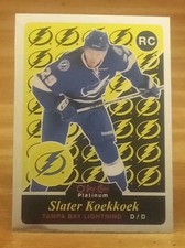 2015-16 OPC Platinum Retro RC Slater Koekkoek Tampa Bay Lightning 
