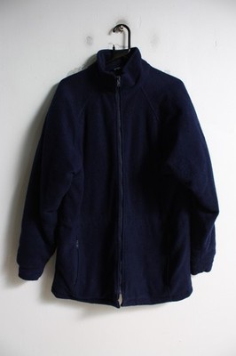 Vintage 90er dicke Fleece gefütterte Jacke blau - Größe M (E37)