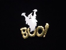 SALE ~ "JJ" Jonette Jewelry Bronze Pewter 'BOO! said the Ghost' Pin  ~ SALE