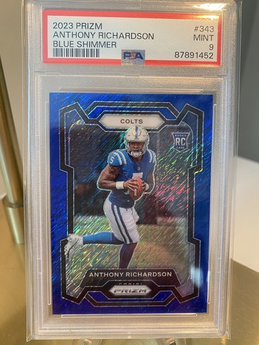 Anthony Richardson [Blue Shimmer] #343 2023 Panini Prizm card