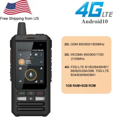 ANYSECU W8pro 4G Network Radio Android 10 Mobile Phone Work with Zello Real-ptt