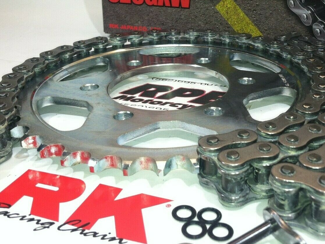 2006-2011 Kawasaki ZX14 NINJA ZX-14 RK 530 ZXW Silver CHAIN AND