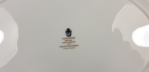 VAJILLA WEDGWOOD COLUMBIA VERDE SALVIA Y DORADA *SE VENDE INDIVIDUALMENTE ELIGE* - Imagen 66 de 66