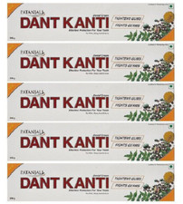 Patanjali Dant Kanti Zahnpasta 200 g 5er Pack...