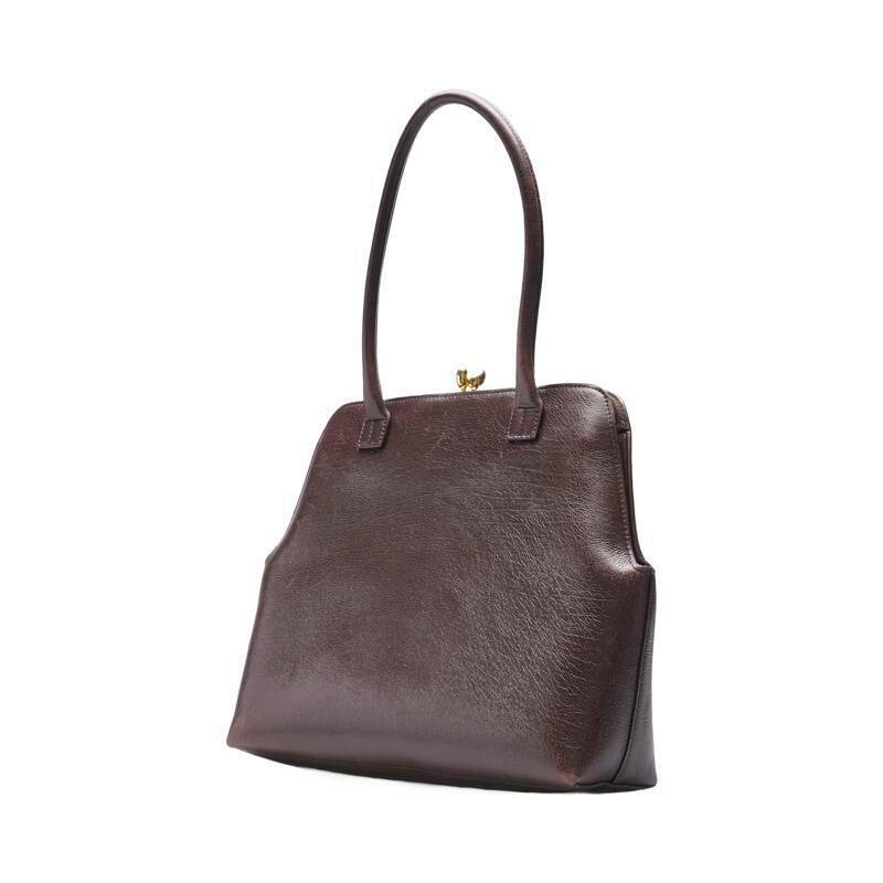 Jil Sander Dark Brown Goji Frame Square Medium Tote Bag | eBay