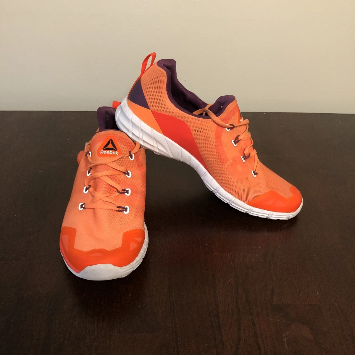 Reebok ZPump Fusion 2.0 Damen Orange Running Shoes Women&#039;s Size 10 | eBay