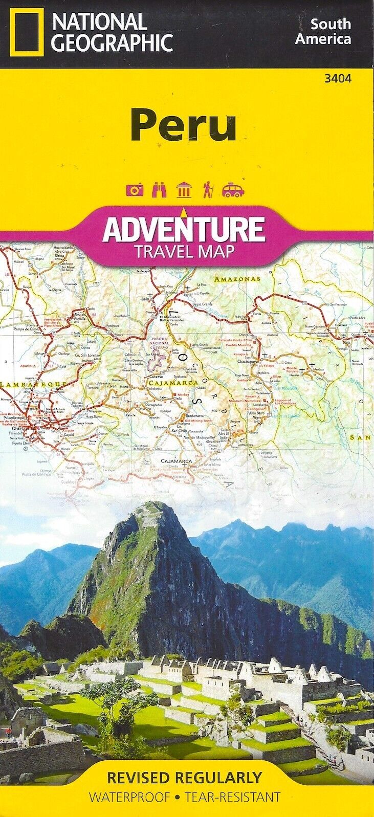 Map of Peru, by National Geographic Adventure Maps #3404