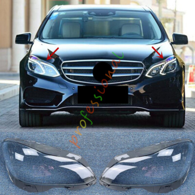 For Mercedes E-Class W212 2014-2015 Both Side Headlight Clear Lens + Sealant