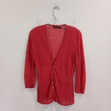NIC  ZOE Linen Blend Cardigan, Size M