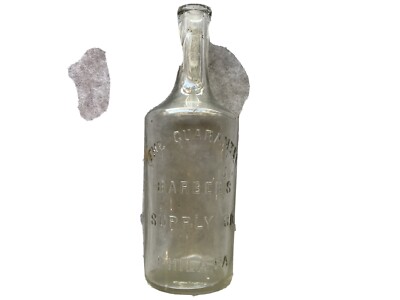 The Guarantee Barber’s Supply Co. Vintage Embossed Bottle ...