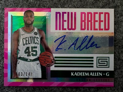 2017-18 Panini Status New Breed Pink /149 Kadeem Allen #NB-KAL Auto