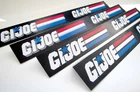 GI JOE VINTAGE STYLE logo SHELF TALKER SET OF 4 - G.I.JOE