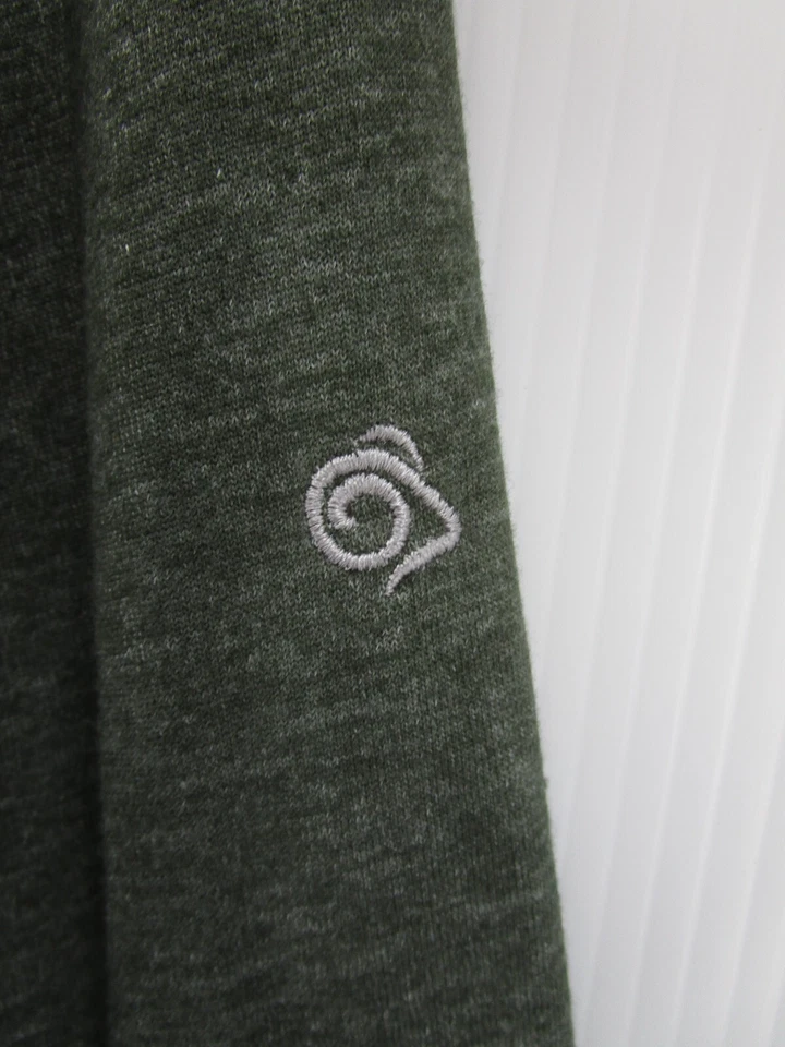 Camisa Craghoppers Hombres Pequeña Verde Nosilife Protector de Insectos Pullover Senderismo Aire Libre Foto 4 de 4