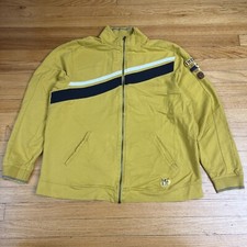disney resort zip up sweater gold yellow large