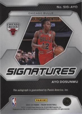 2023-24 Panini Prizm - Ayo Dosunmu #SIG-AYO for sale | eBay