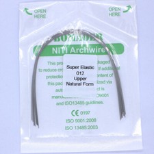 Dental orthodontic super elastic niti arch wire round 10 sizes Natural form