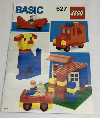 Lego Basic Manual for Set 527 NO BRICKS JUST MANUAL