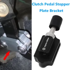 Billet Aluminium Race Clutch Pedal Petal Stopper Plate Bracket Crank Universal