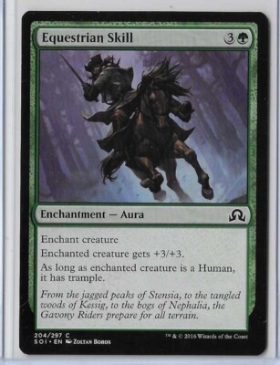 MTG Equestrian Skill Shadows over Innistrad (SOI) Common Magic #204/297 Unplayed