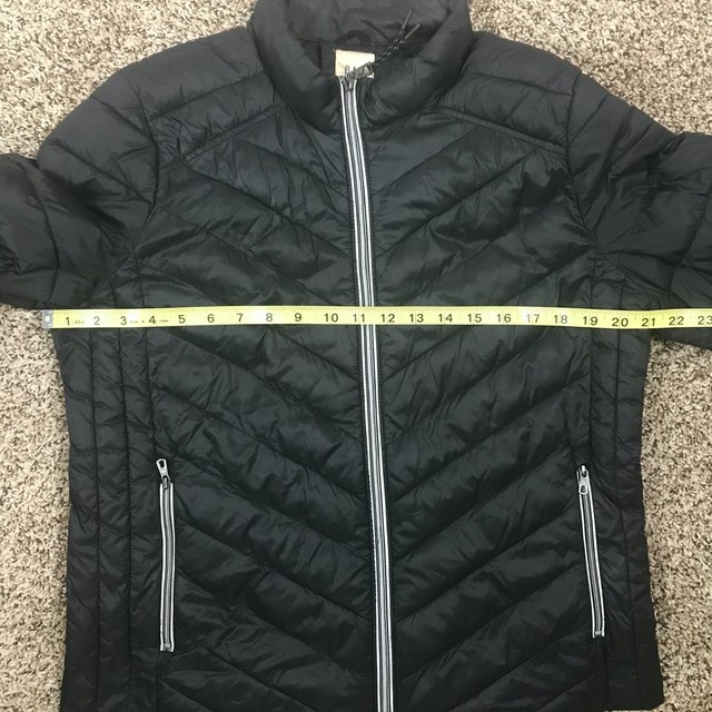 GAP Primaloft Full Zip Up Black Insulated Quilted Jacket Women's Size