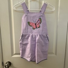 The Beaufort Bonnet Company TBBC Ruthie Romper Butterfly Appliqu Size 8 NWT