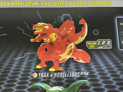 Melarqt Bakugan Baku-Gear 4-Pack – Ramparian Ultra Con Baku-Gear E Fused Trox X Nobilious Ultra, Figure Collezionabili - 3
