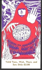 CREAM Clapton Jack Bruce Ginger Baker Fillmore Concert Ticket 1967  Butterfield