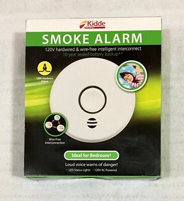 KIDDE Wireless Hardwired SMOKE Alarm, Voice Alerts, Intelligent (NEW!)
