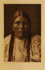 A4 print Native American Indian Spokan woman