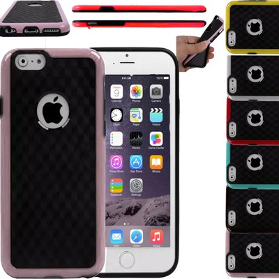 Stoßfeste Hybrid Kinder Gummi glänzend Hartschale Abdeckung für Apple iPhone 6 4,7 Zoll
