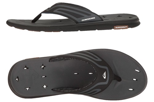 NWT Quiksilver Deck Black Buckle Sandals Mens Size 12 | eBay display picture 1