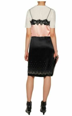 ALEXANDER WANG SLIP DRESS SATIN LACE STUDDED Embellished WOMENS SIZE 0 *V |  eBay