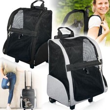 2IN1 Hunde Katzen Tragetasche Trolley Rucksack Haustier Tasche Transport Box 2IN1 Hunde Katzen Tragetasche Trolley Rucksack Haustier Tasche Transport Box