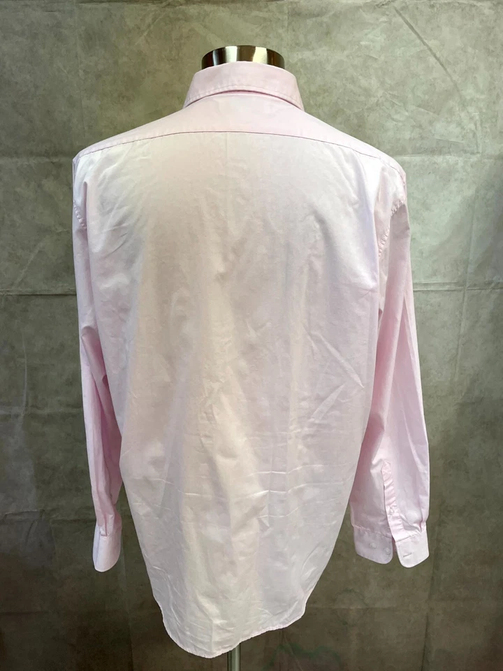 Camisa Beverly Hills Polo Club Para Hombre Rosa Manga Larga Con Botones Talla XL Foto 3 de 4