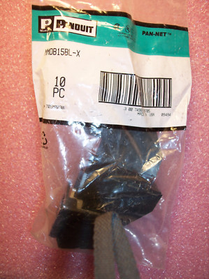 QTY (9) MMDB15BL-X PANDUIT RS232 D-SUB MODULE BASE FOR 15 PIN CONNECTOR NOS