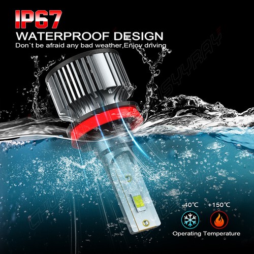 For Volvo XC90 2007-2012 4Pcs LED HID Headlight Hi/Lo beam Bulbs Kit H9+D1S - Bild 11 von 20