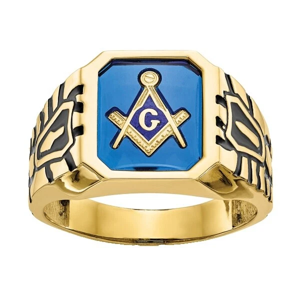 Anéis masculinos de ouro amarelo Espinélio