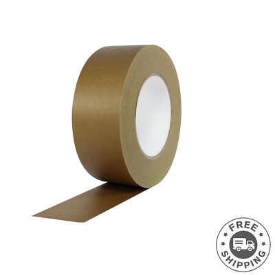 Pro 184HD High Tensile Kraft Sealing Tape, 55 Yards x 3'' for Strong Packaging