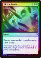 Slice in Twain FOIL Ixalan NM Green Uncommon MAGIC THE GATHERING CARD ABUGames