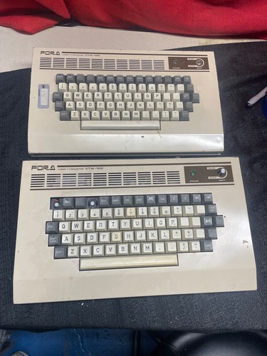 lot of 2 Vintage FOR-A VTW-100 Video Typewriter mechanical keyboards - Picture 2 of 12