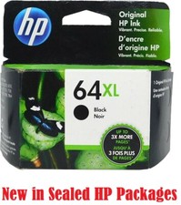 Genuine Original HP 64XL Black Ink cartridge for Deskjet Officejet Printer OEM