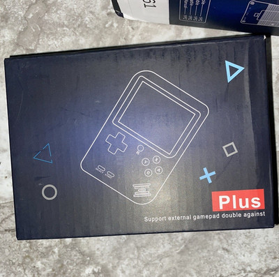 Plus Handheld Game Console, Black, USB-C MicroSD, External Gamepad, Region Free