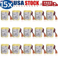   15X BR-AGCF2W 6V PLC Battery For FANUC A98L-0031-0011 CNC Machine with Plug