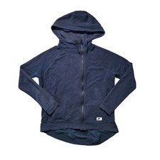 Nike Womens Modern Cape Full Zip Hoodie Size Small Mid 2010 Navy Blue Heather