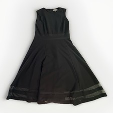 Calvin Klein Women's Sleeveless Dress Fit and Flare with Sheer Inserts Size 6