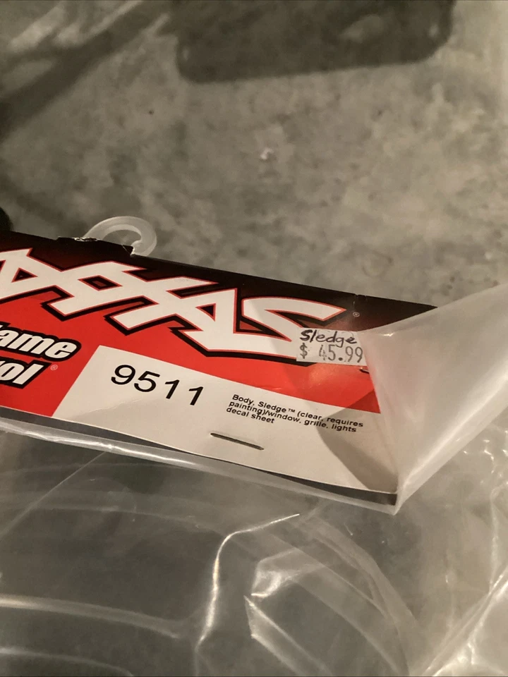 Traxxas 9511 Sledge Body Shell - Clear - New - Sealed - Decals Included - Nos - Image 4 of 4