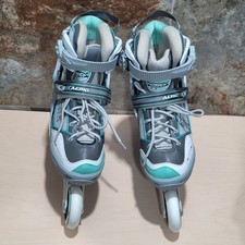 Roller Derby Aerio Q 60 Womens Inline Skates Size 8 Gray Mint Model 1359MT
