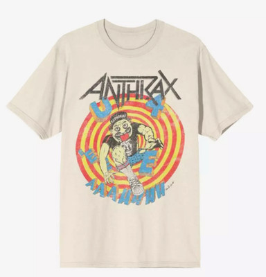 Official ANTHRAX Step Inside Euphoria Double Sided Tour T-Shirt XL NWT