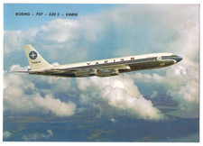 BRAZIL - LARGE POST CARD - VARIG AIRLINE  '' BOEING 707 ''  2 scans